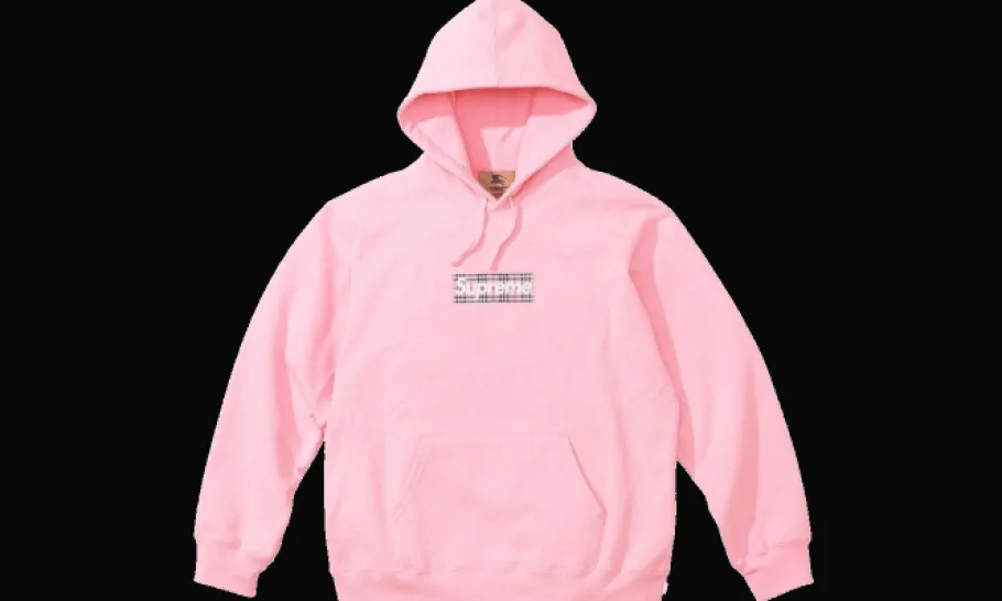 Burberry Box Logo Hoodie Pink<Supreme New