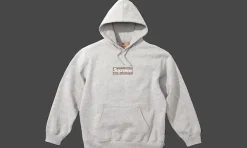 Burberry Box Logo Hoodie Grey<Supreme Hot