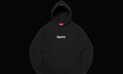 Hoodie Box Logo FW21 Black<Supreme New