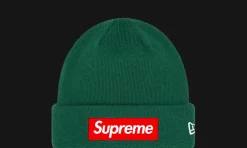 New Era Box Logo Beanie (FW22) Dark Pine<Supreme Discount