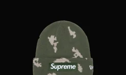 New Era Box Logo Beanie Camo<Supreme New