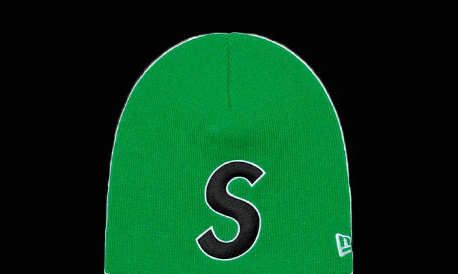 New Era S Logo Beanie Green<Supreme Hot