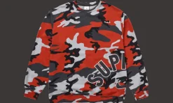 Nike Arc Crewneck Red Camo<Supreme Outlet