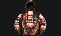 The North Face 800-Fill Half Zip Hooded Pullover Times Square<Supreme Best