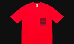 The North Face Printed Pocket Tee Red<Supreme Outlet