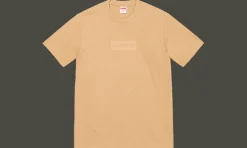 Tonal Box Logo Tee Khaki<Supreme Clearance