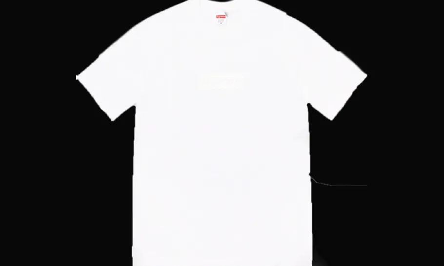 Tonal Box Logo Tee White<Supreme Fashion