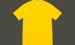 Tonal Box Logo Tee Yellow<Supreme Clearance