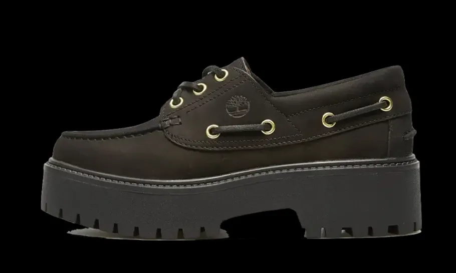 Stone Street Boat Shoe Black<Timberland Best