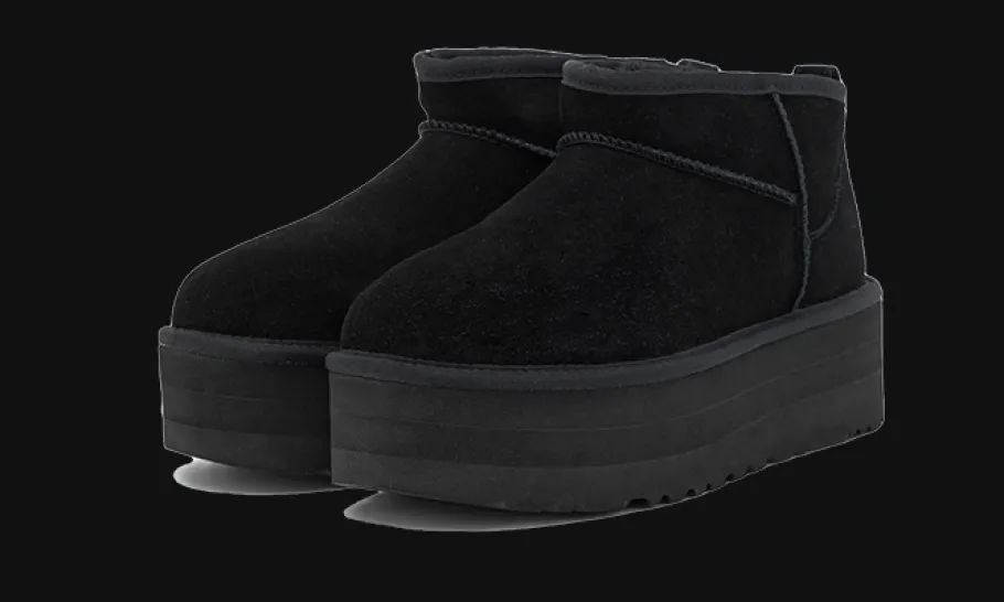 Classic Ultra Mini Platform Black<UGG Fashion