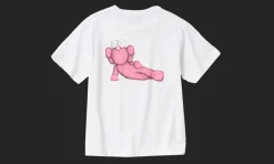 T-Shirt KAWS Pink Graphic<Uniqlo New
